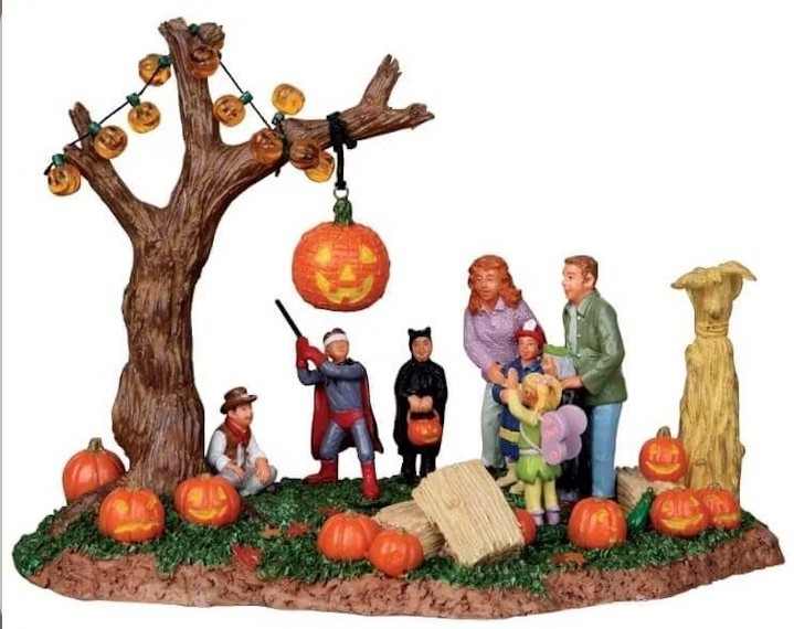VERY RARE Lemax Spooky Town PUMPKIN PINATA 13896 Halloween Village Dept 56 VERY RARE Lemax Spooky Town PUMPKIN PINATA 13896 Halloween Village Dept 56