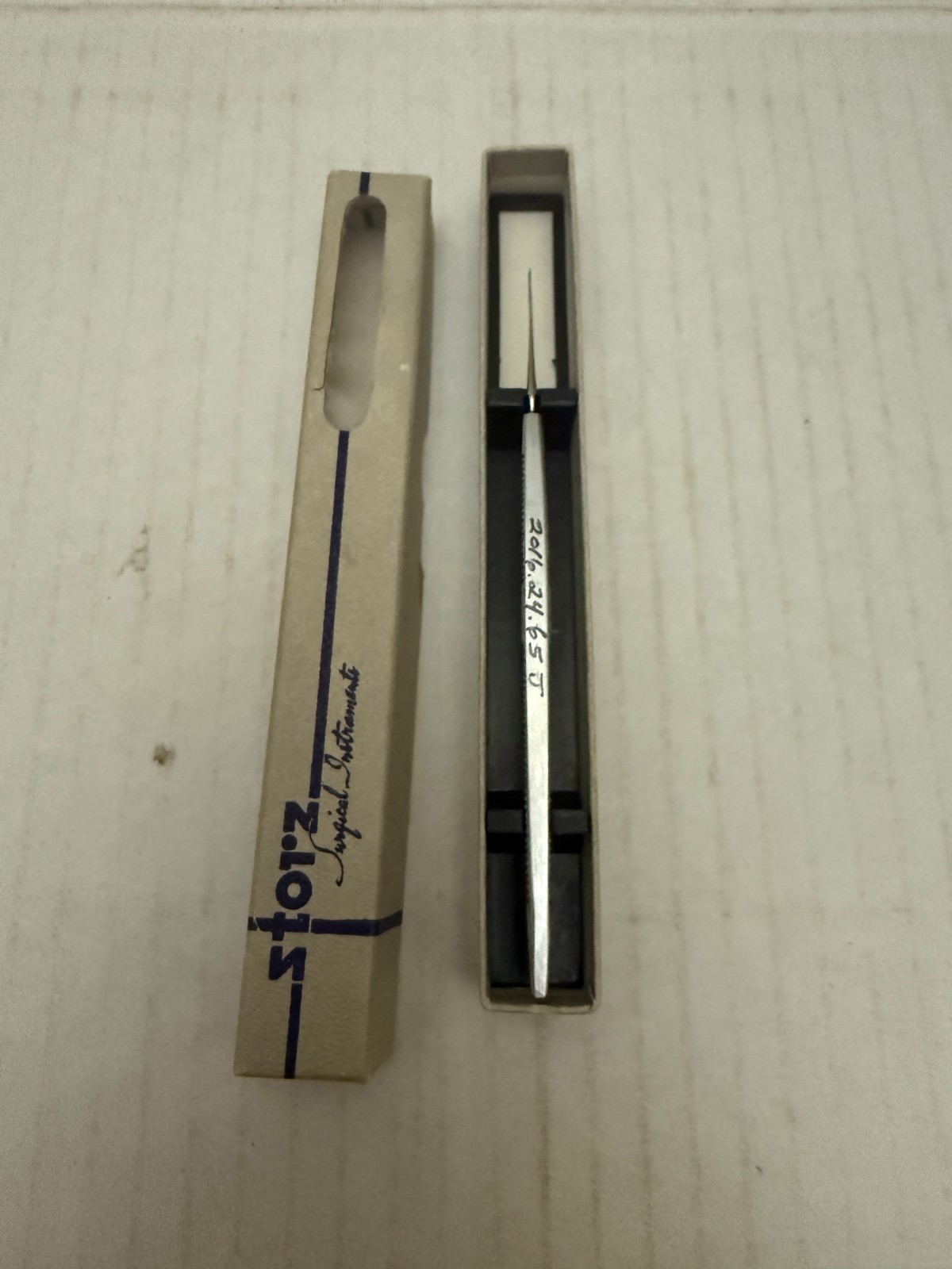 Vintage Storz Ophthalmic Eye Surgical Instrument Needle Or Spud with Box