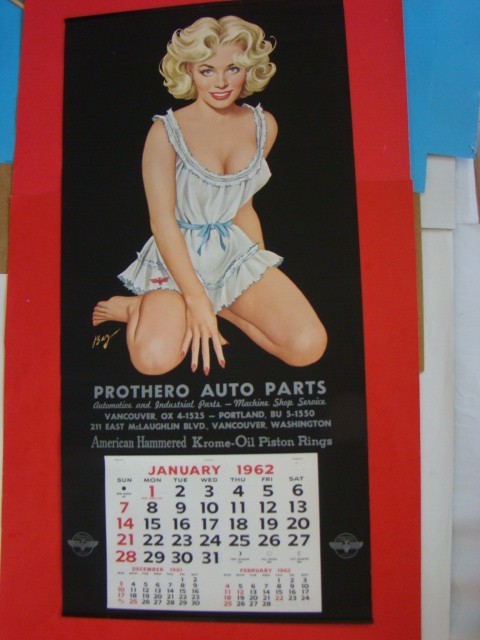BAZ THIS IS A BAZ Vintage Pin Up Calendar BAZ THIS IS A BAZ Vintage Pin Up Calendar