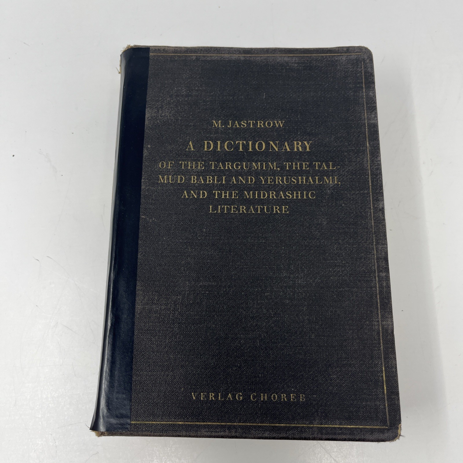 Jastrow Dictionary Targumim Talmud Midrashic Literature Verlag Choreb HC 1926
