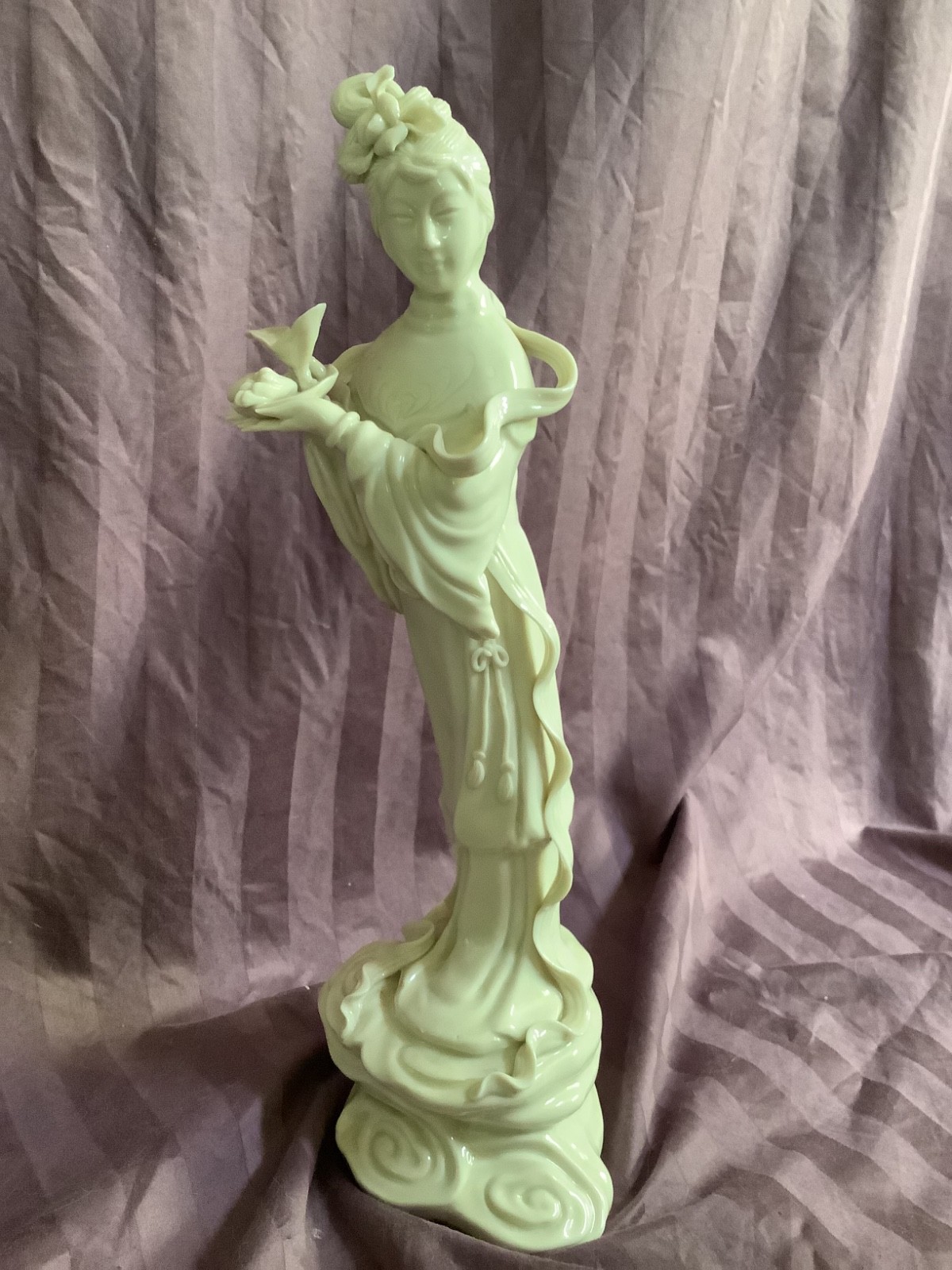 VINTAGE BLANC DE CHINE CHINESE GUANYIN GODDESS OF MERCY PORCELAIN FIGURE VINTAGE BLANC DE CHINE CHINESE GUANYIN GODDESS OF MERCY PORCELAIN FIGURE