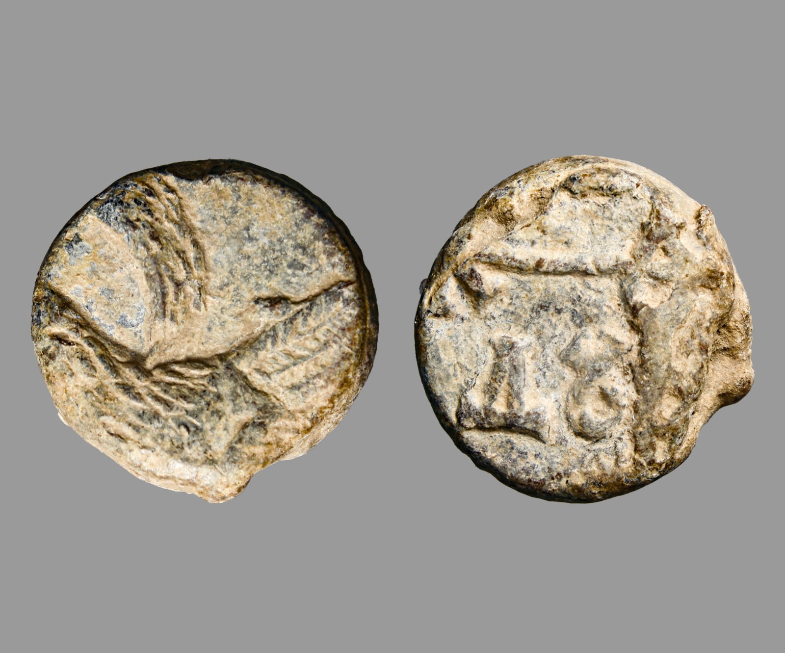 Certified Authentic Byzantine Lead (Pb) Seal with Imperial Eagle and Cruciform Certified Authentic Byzantine Lead (Pb) Seal with Imperial Eagle and Cruciform