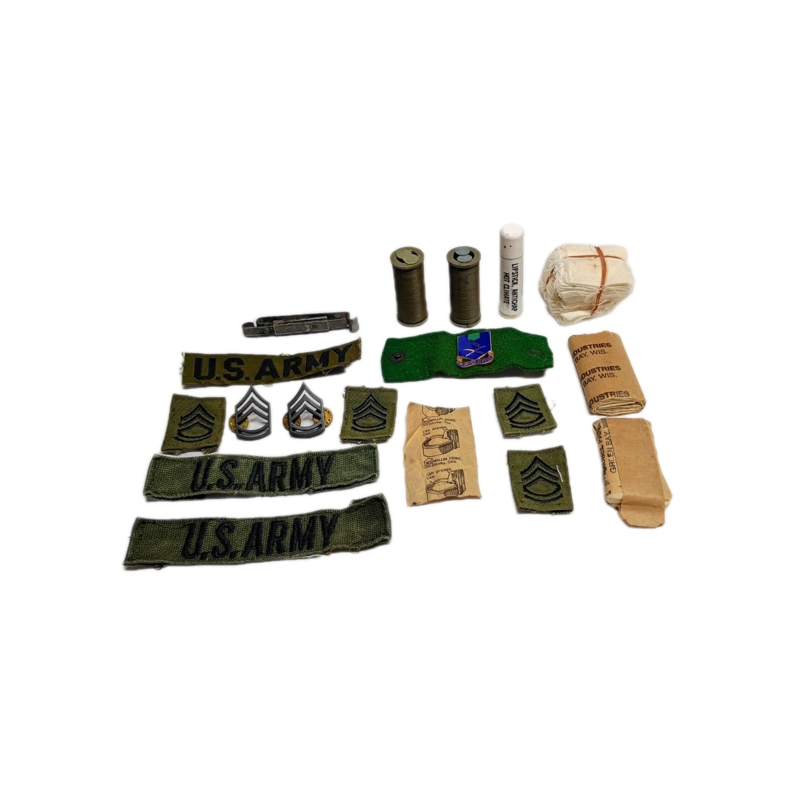 Vintage Vietnam War US Army Staff Sergeant 1st Support Brigade Field Kit Lot...