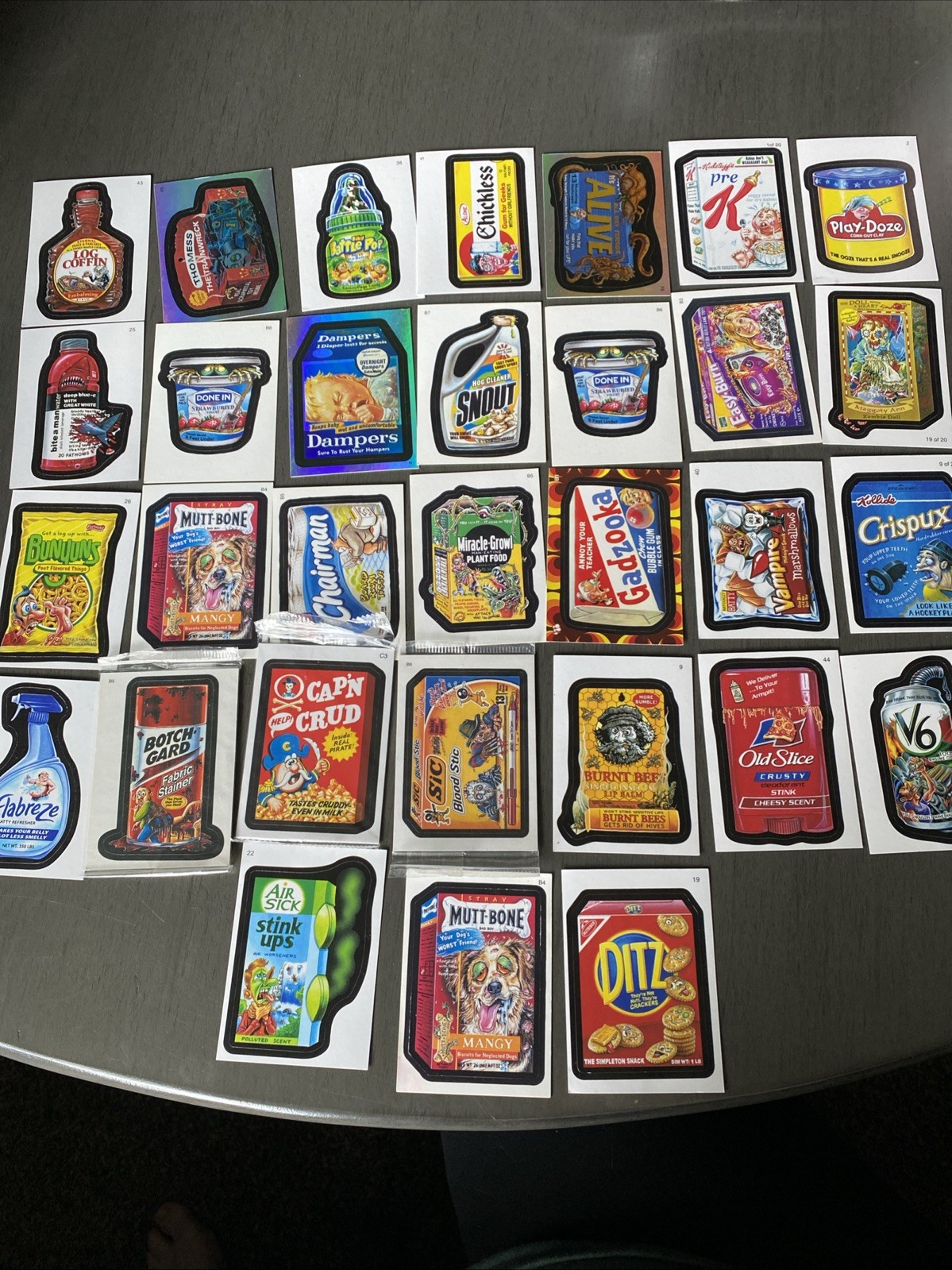 2005, 2006, 2010 Tops Wacky Pack Package Lot 30 Stickers