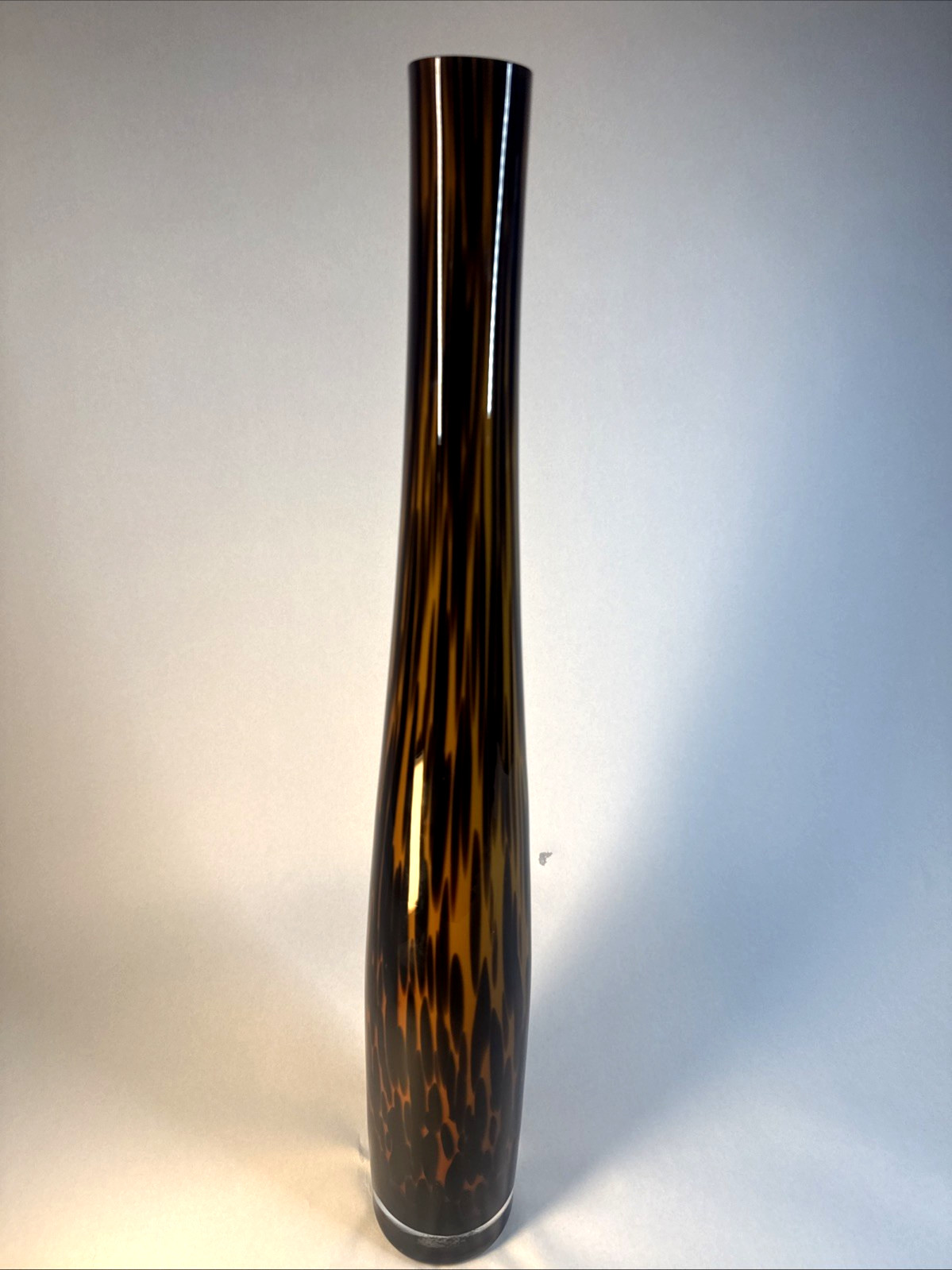 Noble Excellence Poland Leopard Art Glass Vase 21 Noble Excellence Poland Leopard Art Glass Vase 21