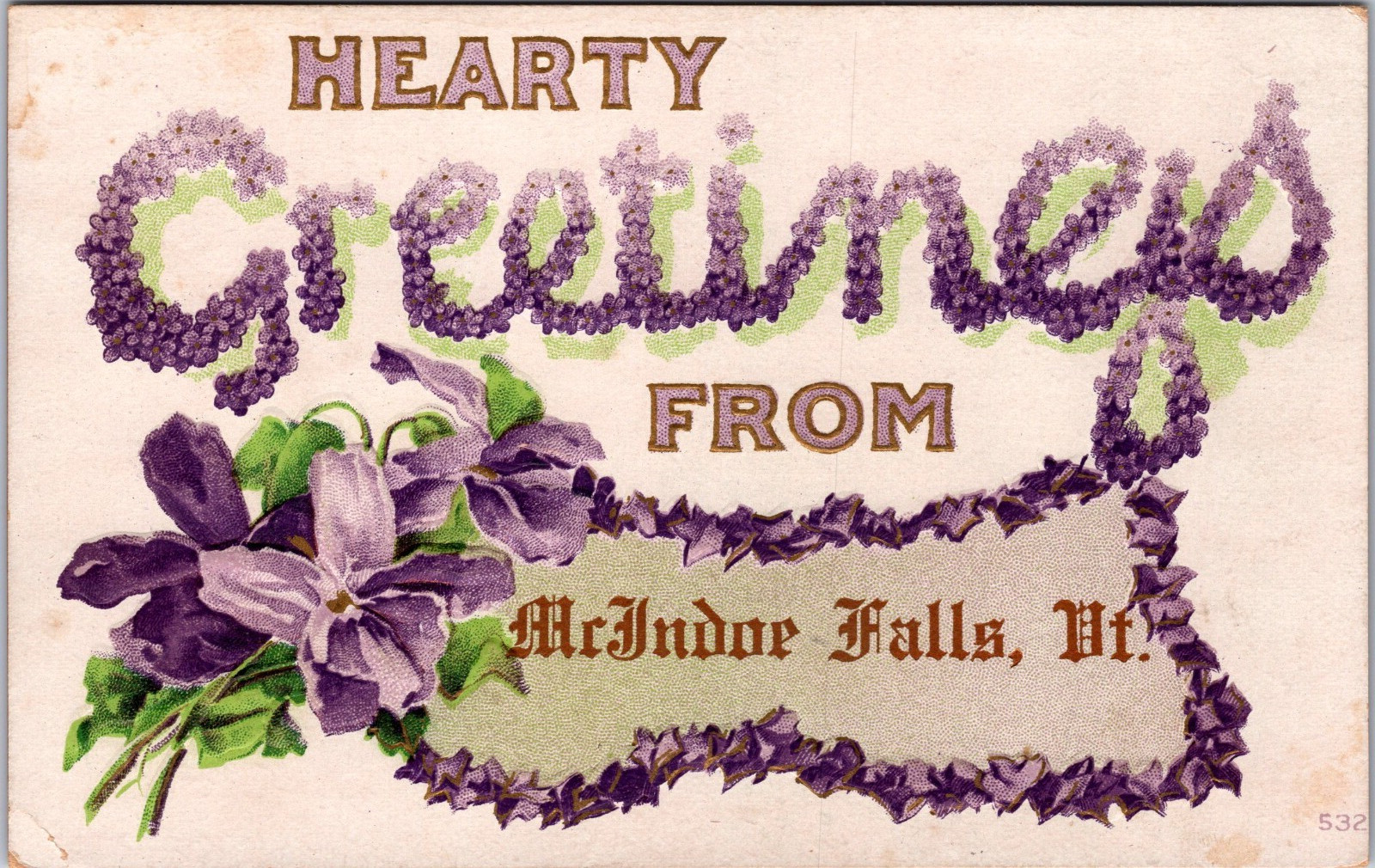PC1661 VT Vermont McIndoe Falls Barnet Greetings Caledonia County Postcard PC1661 VT Vermont McIndoe Falls Barnet Greetings Caledonia County Postcard