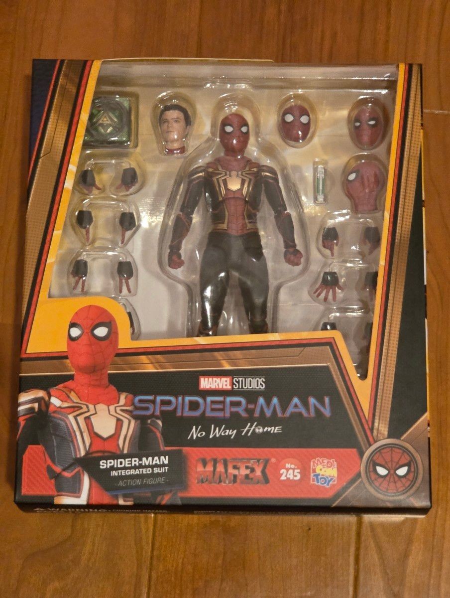 Medicom Toy MAFEX No.245 Figure SPIDER-MAN NEW RED & BLUE SUIT ver. F/S