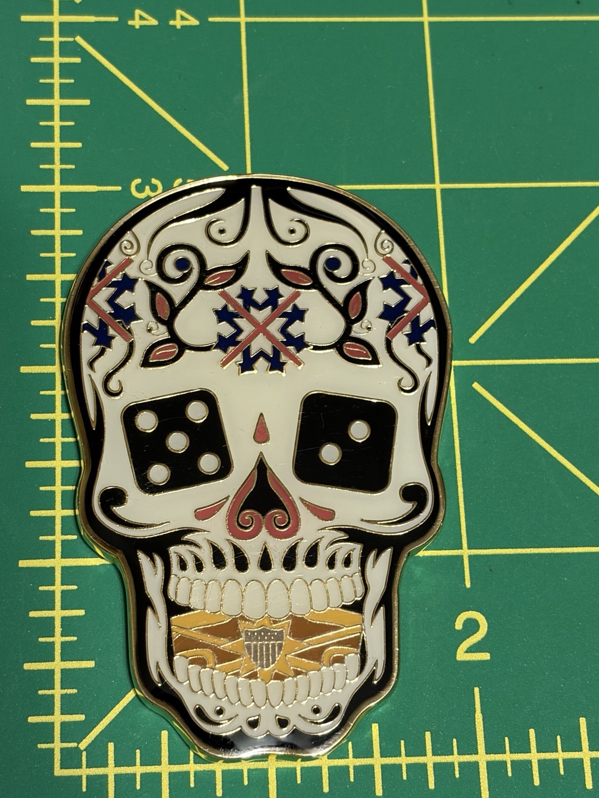 Coast Guard USCG LEDET 107 Challenge Coin-High Seas High Stakes-Skull