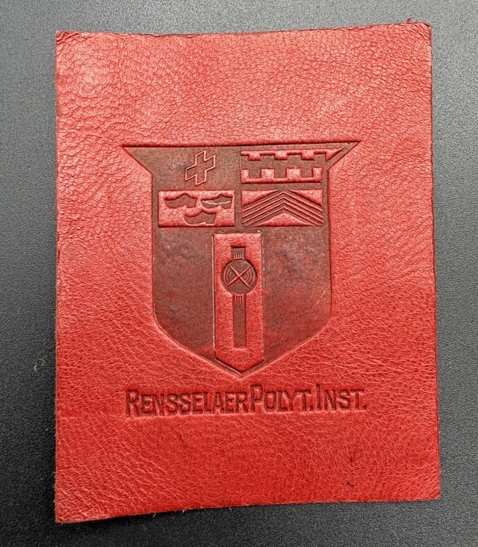 1912  Leather Tobacco Premium L-20 College Series - RENSSELAER POLYTECHNIC