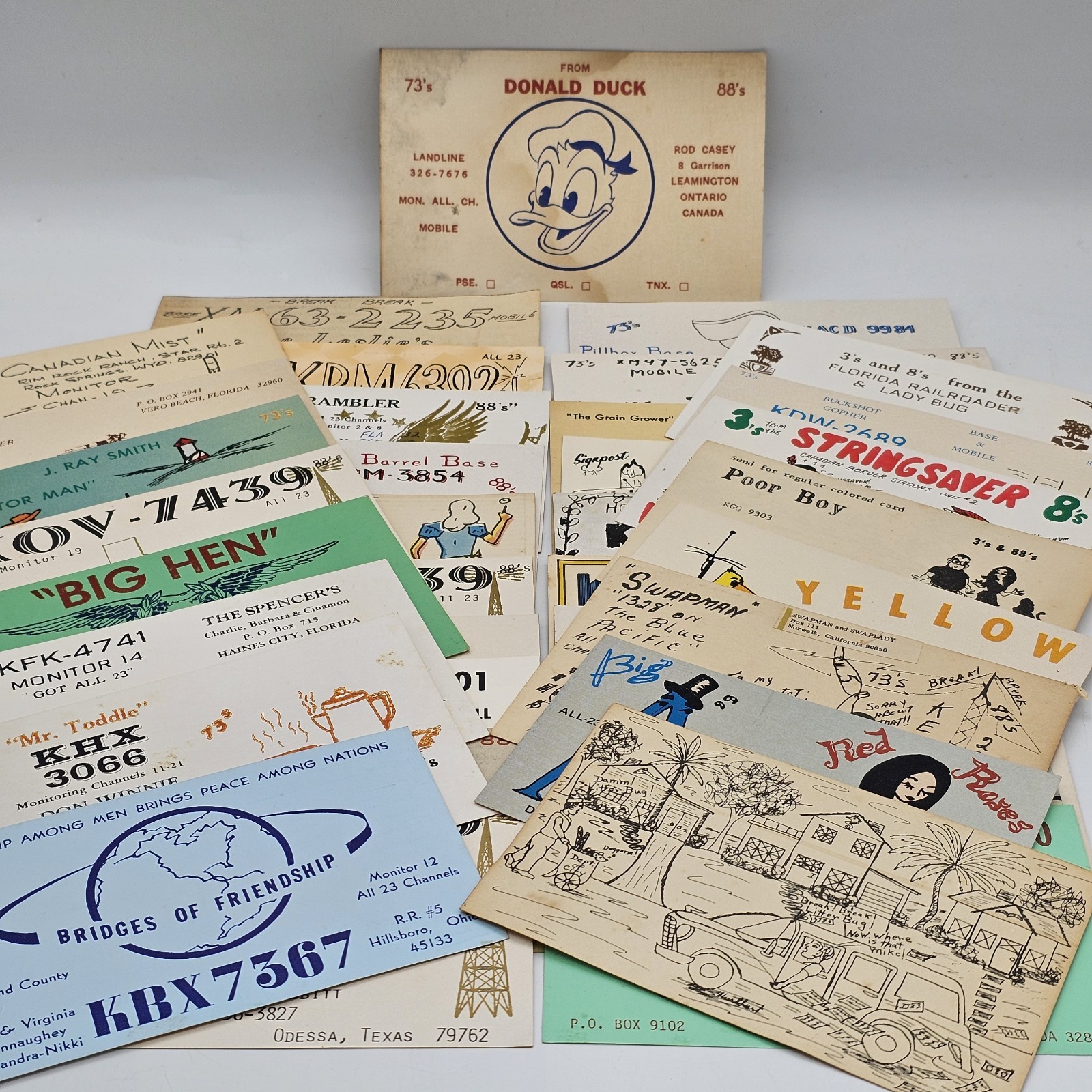 CB Ham QSL Card Lot Vintage CB Ham QSL Card Lot Vintage