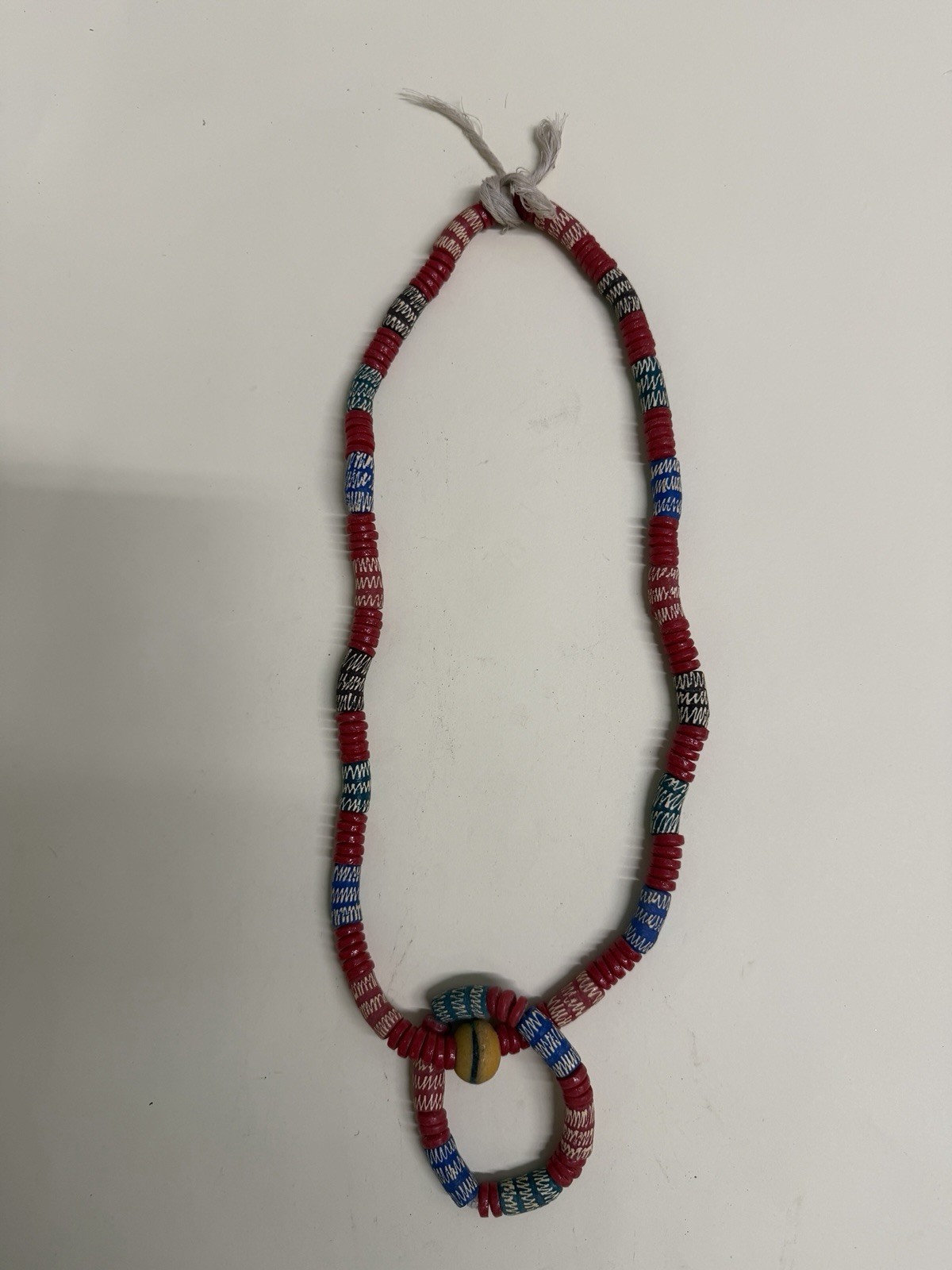 African Made Women’s Beads Necklace￼Made From Recycled Glass Krobo Ghana