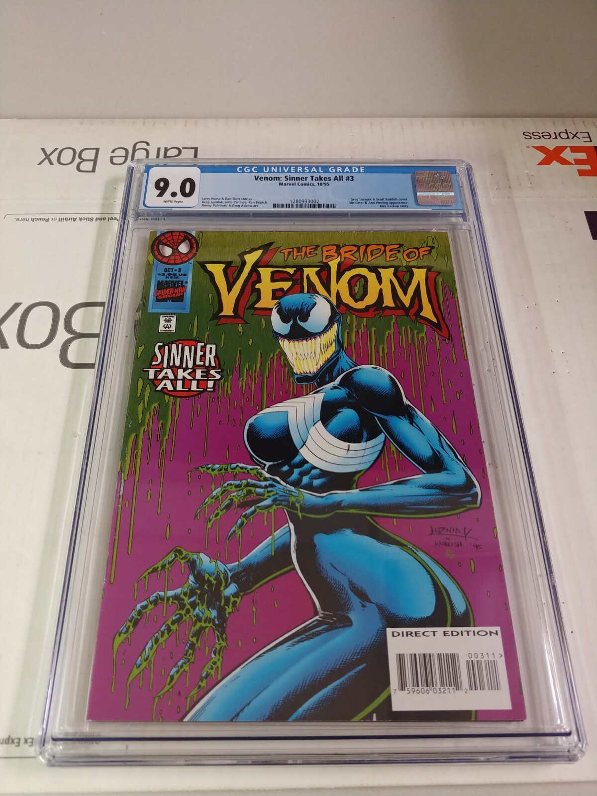 Venom: Sinner Takes All (1995) #3 CGC 9.0 Sin-Eater Ann Weying Venom: Sinner Takes All (1995) #3 CGC 9.0 Sin-Eater Ann Weying