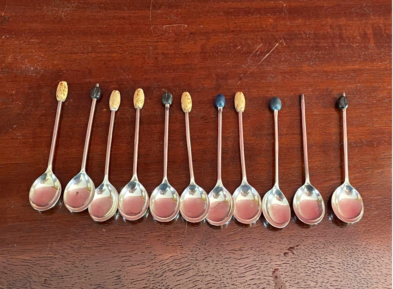 Lot of 10 Vintage EPNS Silver Plate Spoons Marked England Collectible Silver