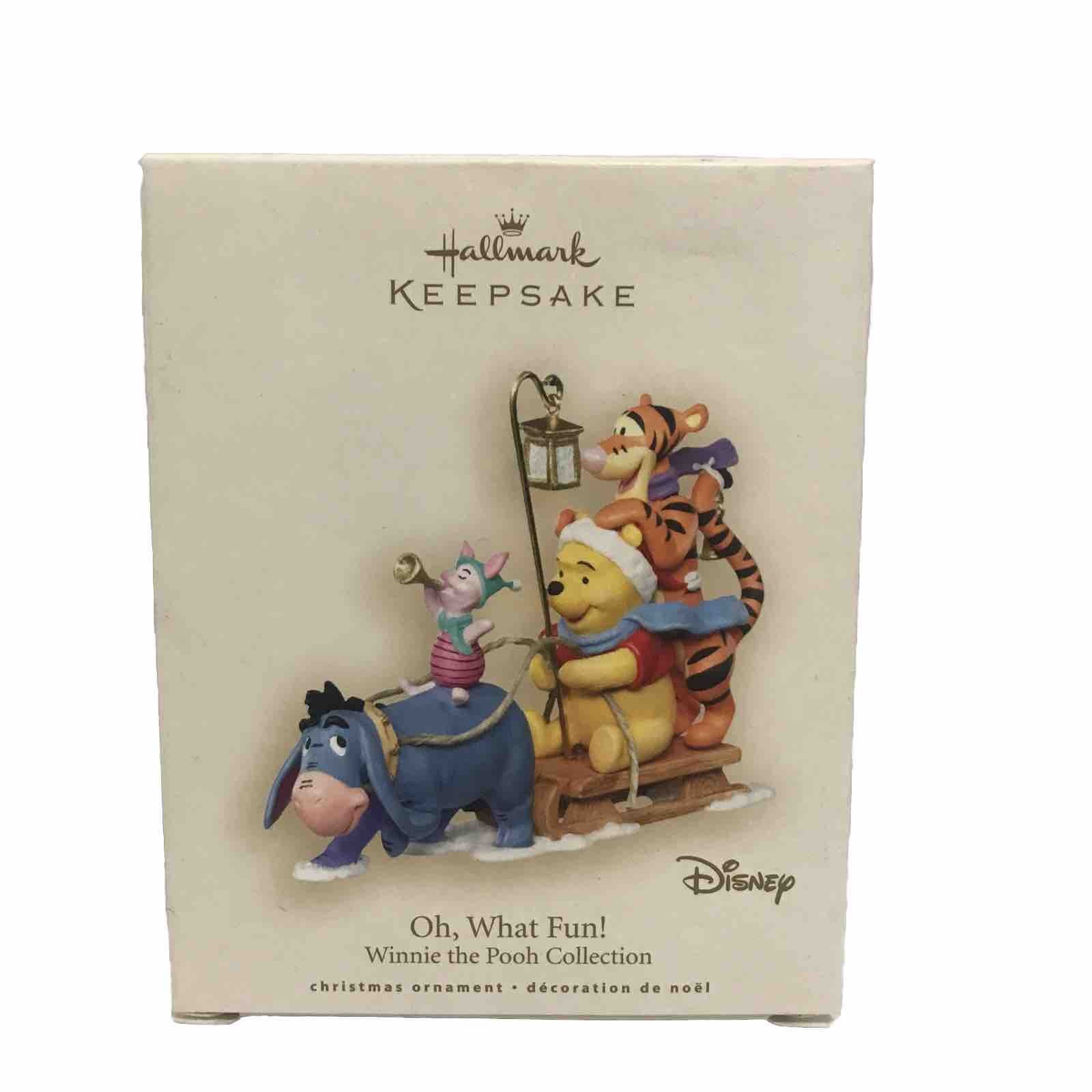 2007 Hallmark Keepsake Ornament Disney Winnie The Pooh Oh What Fun