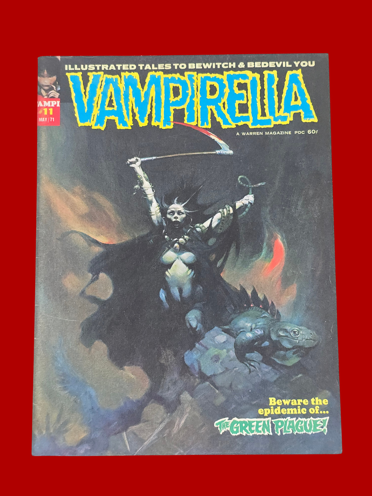 Vampirella #11 May 1971 Warren Magazine Frank Frazetta Cover Horror Comic