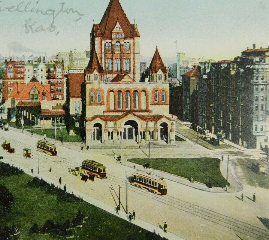 Copley Square Trinity Church Boston Massachusetts Divided Back Vintage Postcard Copley Square Trinity Church Boston Massachusetts Divided Back Vintage Postcard