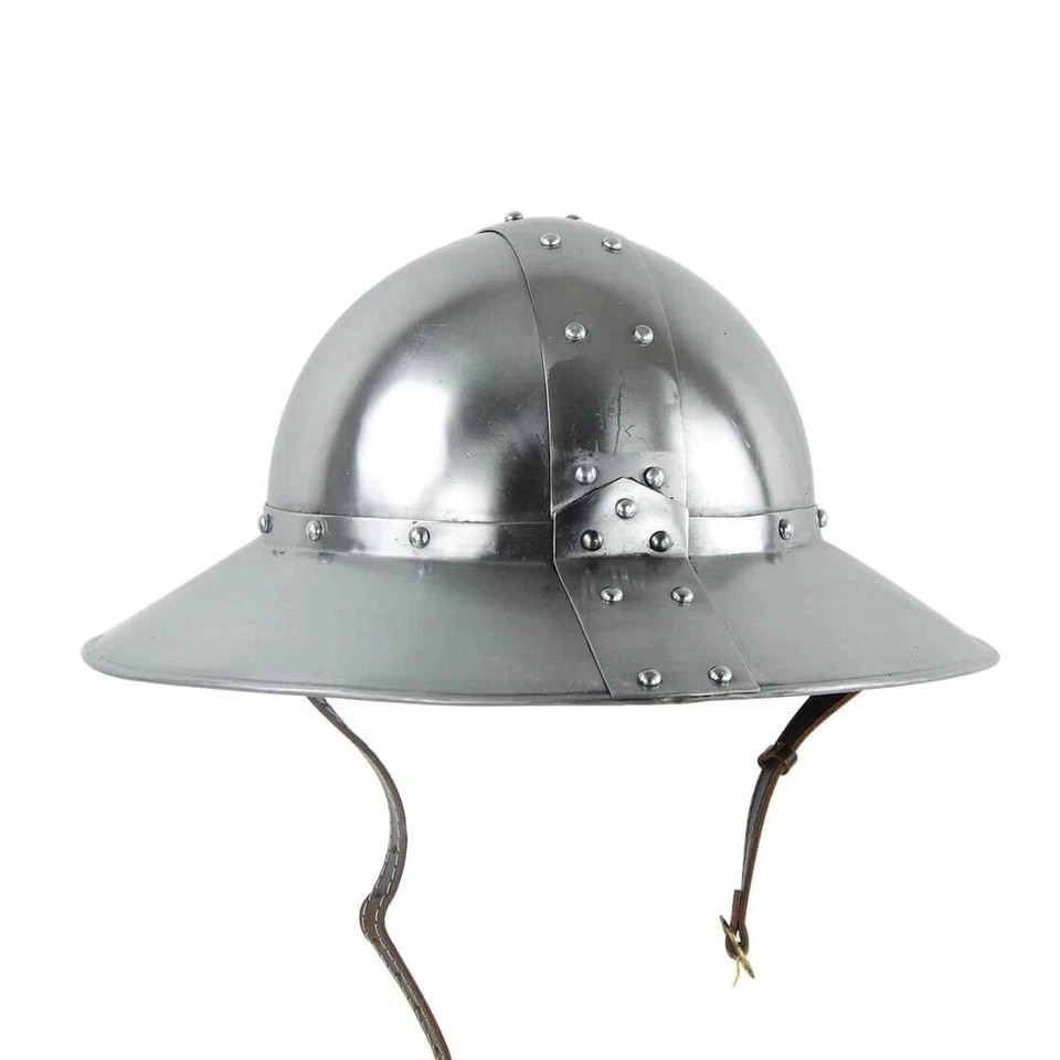 Medieval Kettle Hat Helmet 13th Century Steel Armor Reenactment LARP SCA New Medieval Kettle Hat Helmet 13th Century Steel Armor Reenactment LARP SCA New