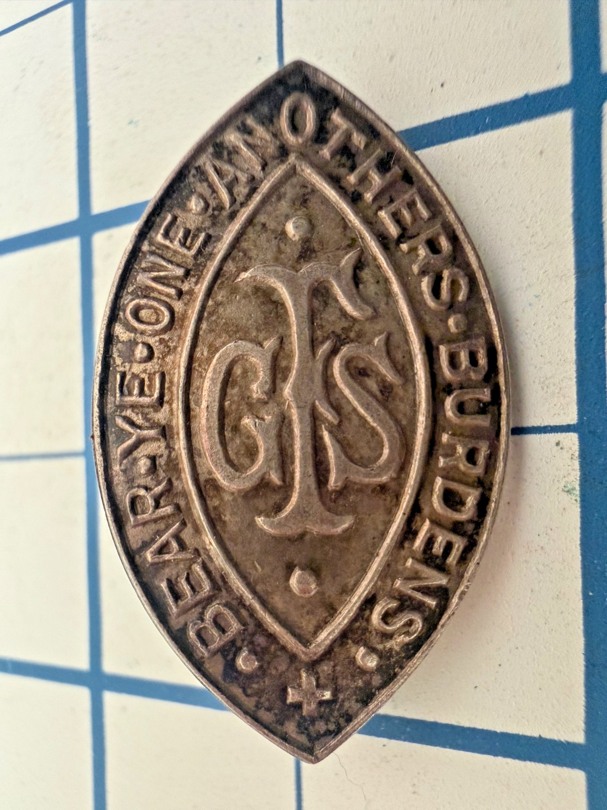 Vintage Girls Friendly Society GFS Sterling Silver Pin Badge Vintage Girls Friendly Society GFS Sterling Silver Pin Badge