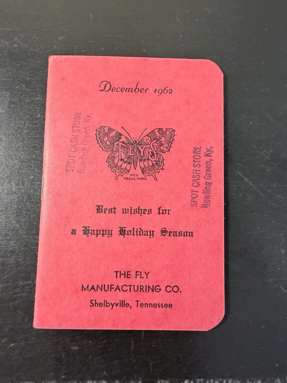 Vintage 1962 Holiday Booklet From The Fly Co. Manufacturing Co. Shelbyville, TN