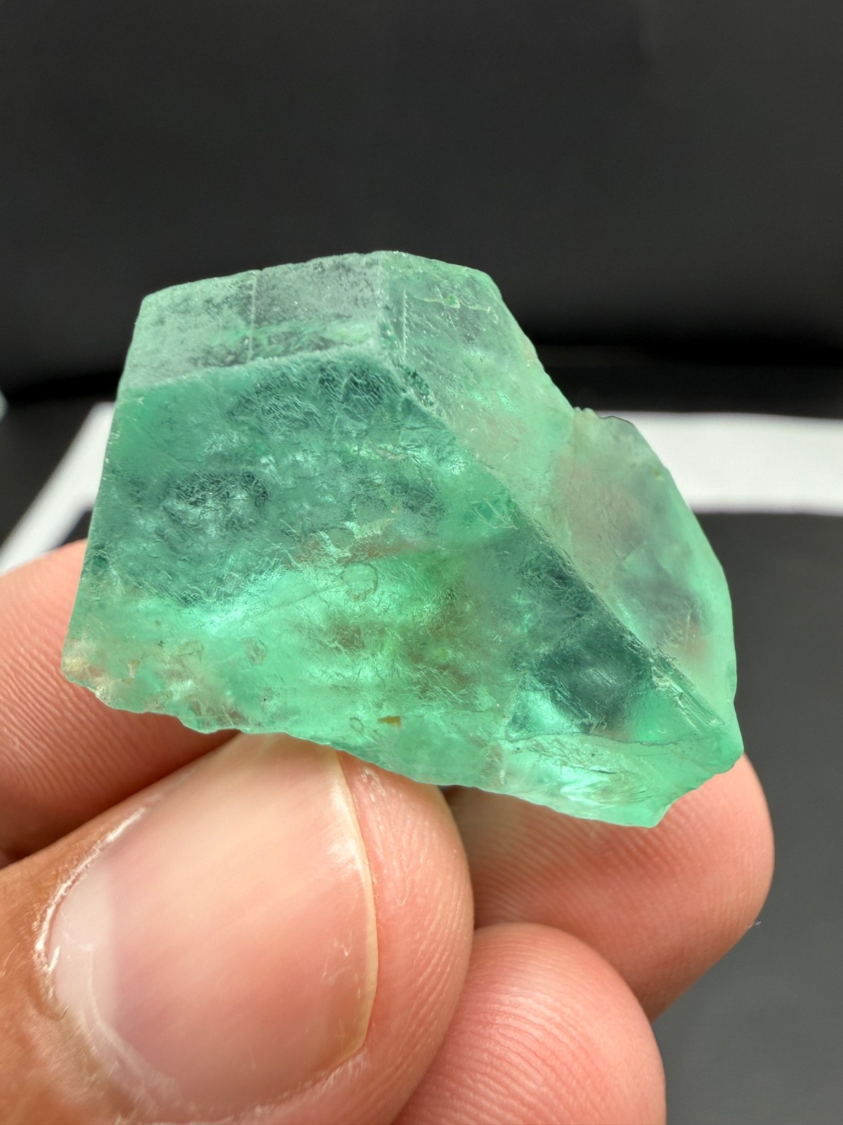 Natural Beautiful Top Quality Transparent Green Flourite Crystal 95 Carats Natural Beautiful Top Quality Transparent Green Flourite Crystal 95 Carats