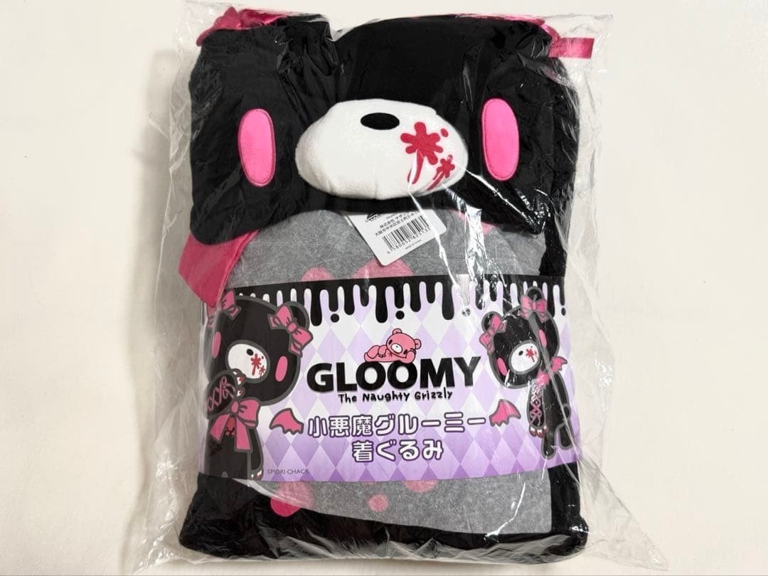 SAZAC Gloomy Bear Little Devil Black Kigurumi Pajamas Adult Costume Official