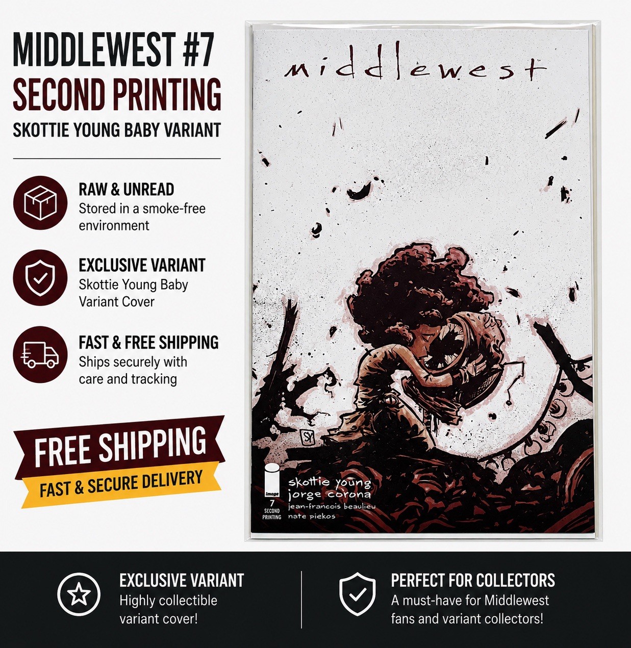 Image Comics- Middlewest #7 2ND Print Skottie Young Baby Variant
