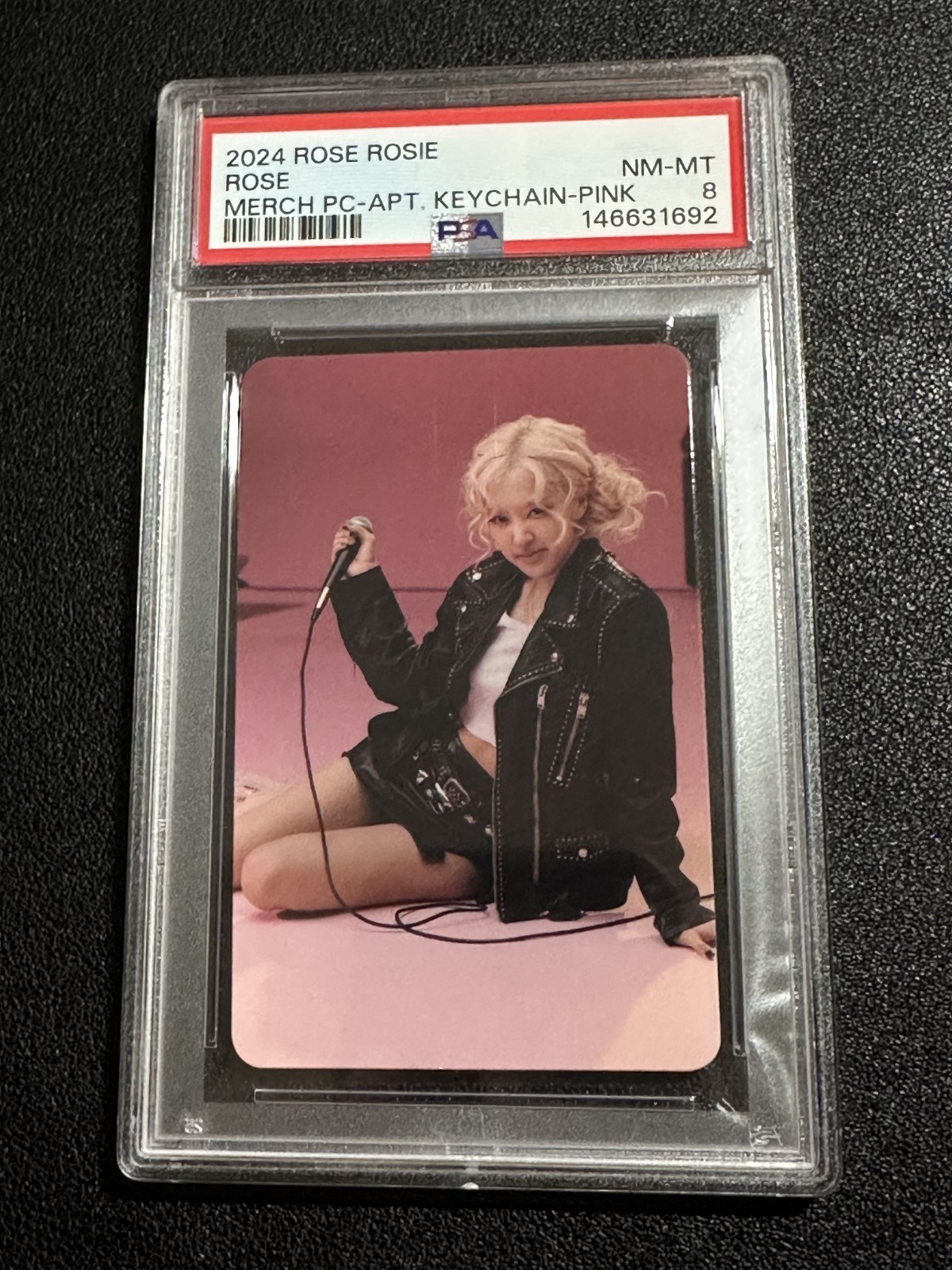2024 1ST STUDIO ALBUM ROSIE OFFICIAL MERCHANDISE PHOTOCARD ROSE APT PSA 8