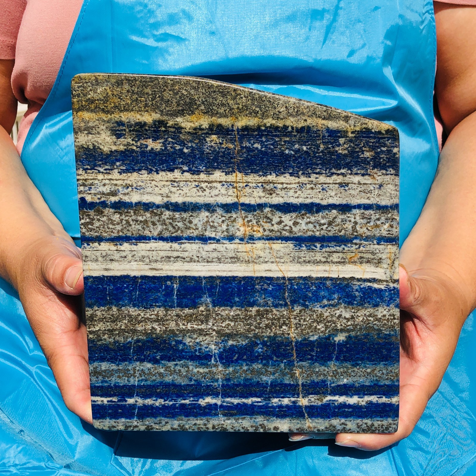 13.72LB Natural high-grade lapis Hand Polished Crystal Mineral Specimen Healing