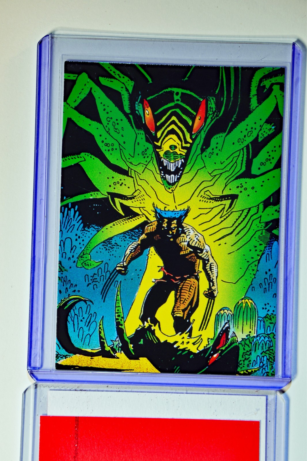 1992 Marvel Cards, Wolverine Series, Lot of TWO, Brood #45 and Just Kidding #33 1992 Marvel Cards, Wolverine Series, Lot of TWO, Brood #45 and Just Kidding #33