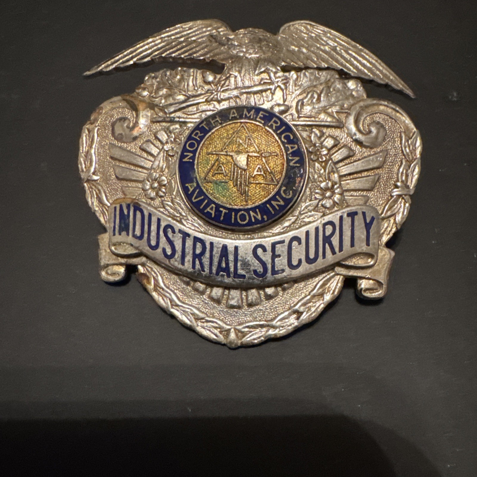 VTG NORTH AMERICAN AVIATION, BOEING COMPANY INDUSTRIAL SECURITY BADGE NAA PLANE