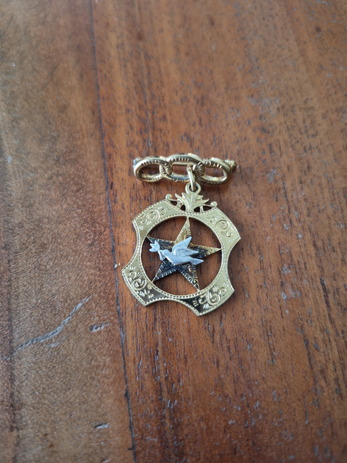 Vintage Rebekah Assembly Odd Fellows Dove 3 Rings Brooch Pin IOOF Vintage Rebekah Assembly Odd Fellows Dove 3 Rings Brooch Pin IOOF