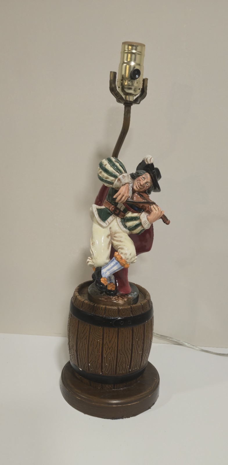 Royal Doulton The Fiddler HN2171 Figurine Lamp Vintage 20.5\ Royal Doulton The Fiddler HN2171 Figurine Lamp Vintage 20.5\