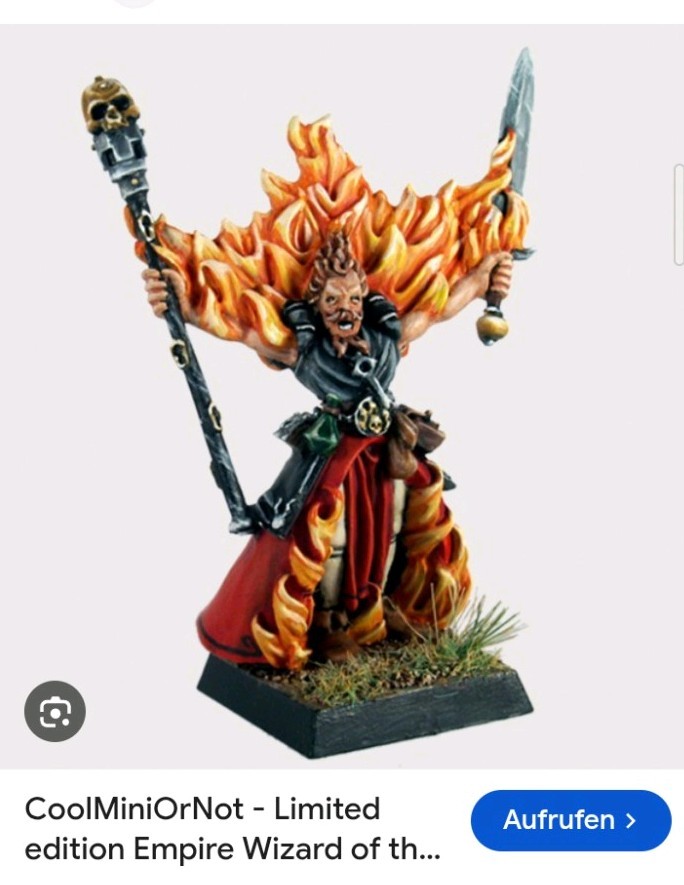 Warhammer Empire Bright Wizard Limited Edition 1996 Ultra Rare 