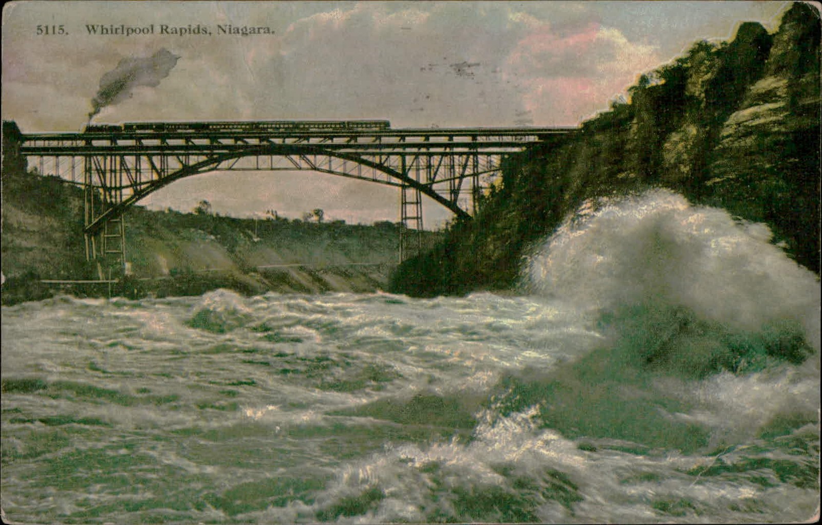 Postcard 1917 Niagara Falls Whirlpool Rapids Postcard