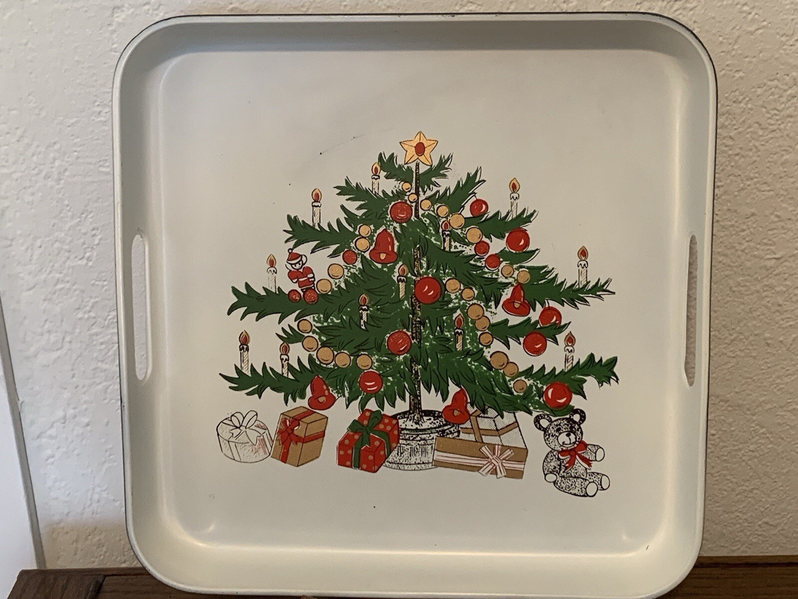 Vintage 70s F.W. Woolworth & Co. Christmas Tray Retro Holiday Christmas Tree Vintage 70s F.W. Woolworth & Co. Christmas Tray Retro Holiday Christmas Tree