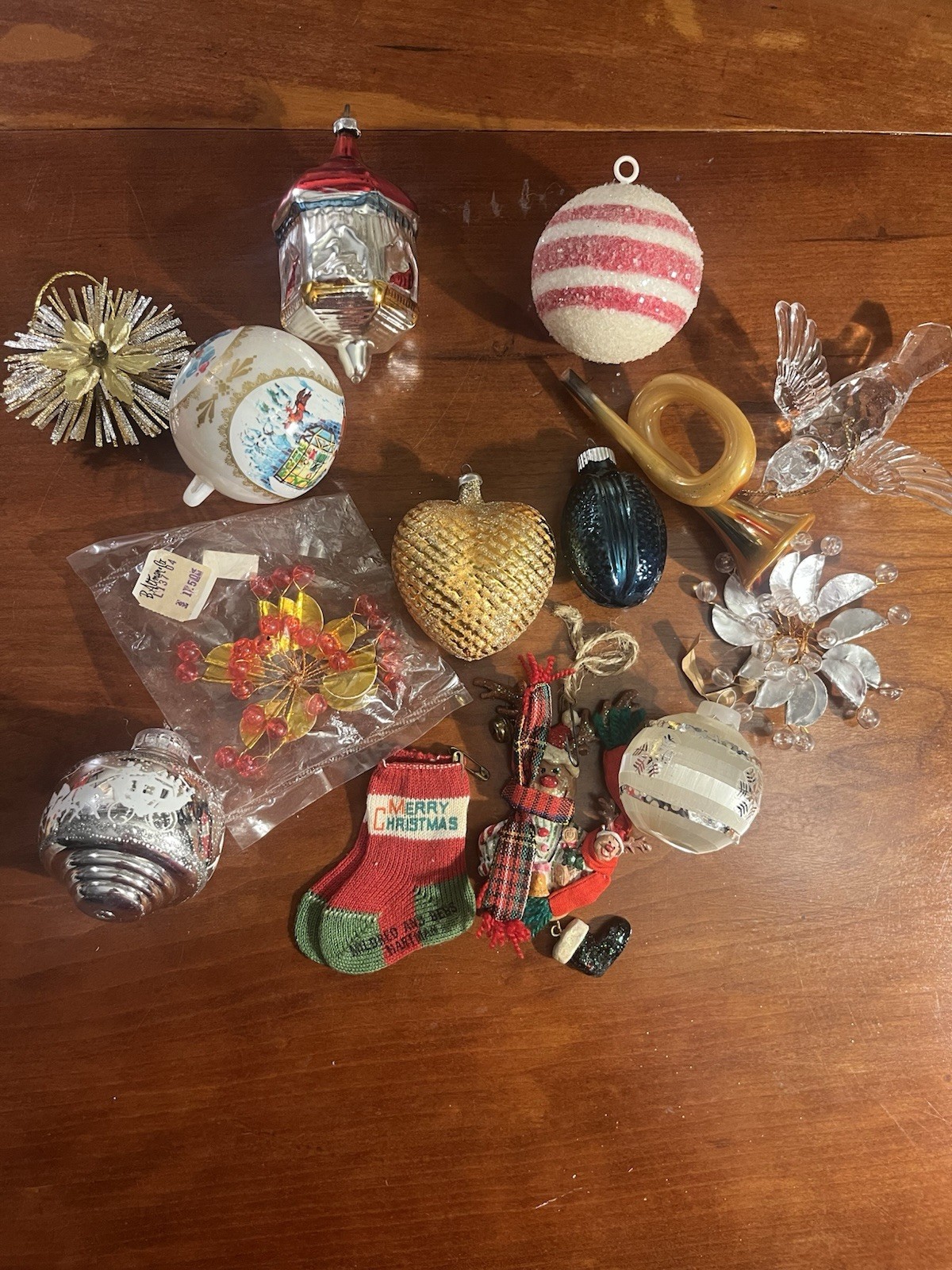 Vintage Lot Of 12 Christmas Ornaments