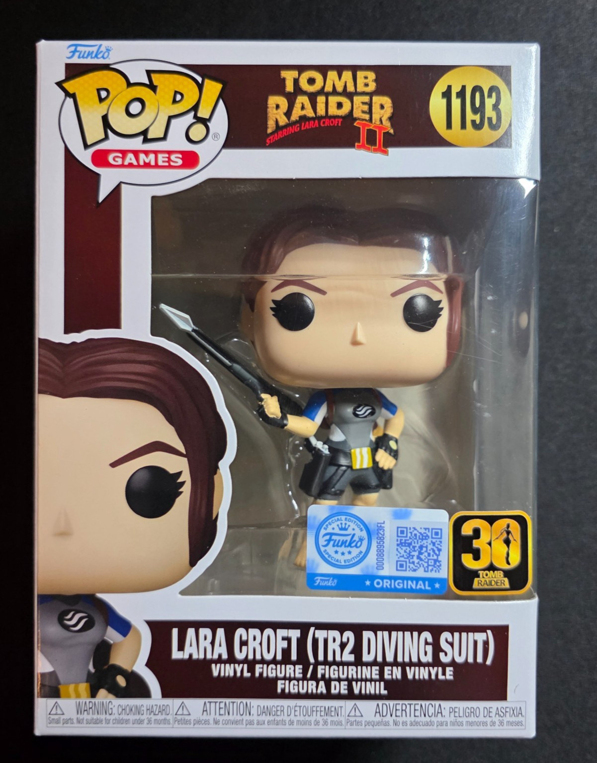 Funko Pop Tomb Raider: Lara Croft (TR2 Diving Suit) #1193 Funko Exclusive Funko Pop Tomb Raider: Lara Croft (TR2 Diving Suit) #1193 Funko Exclusive