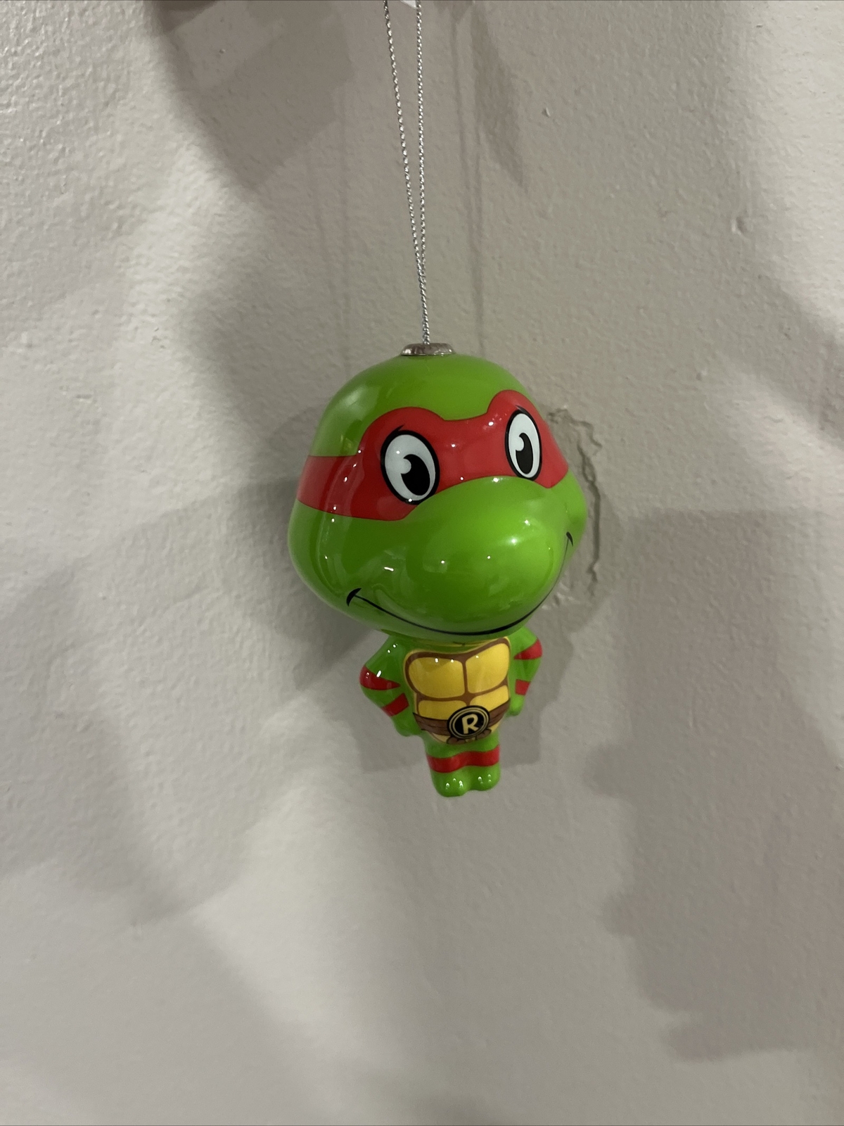 NEW, RUZ TEENAGE MUTANT NINJA TURTLES Red Decoupage Christmas Ornament