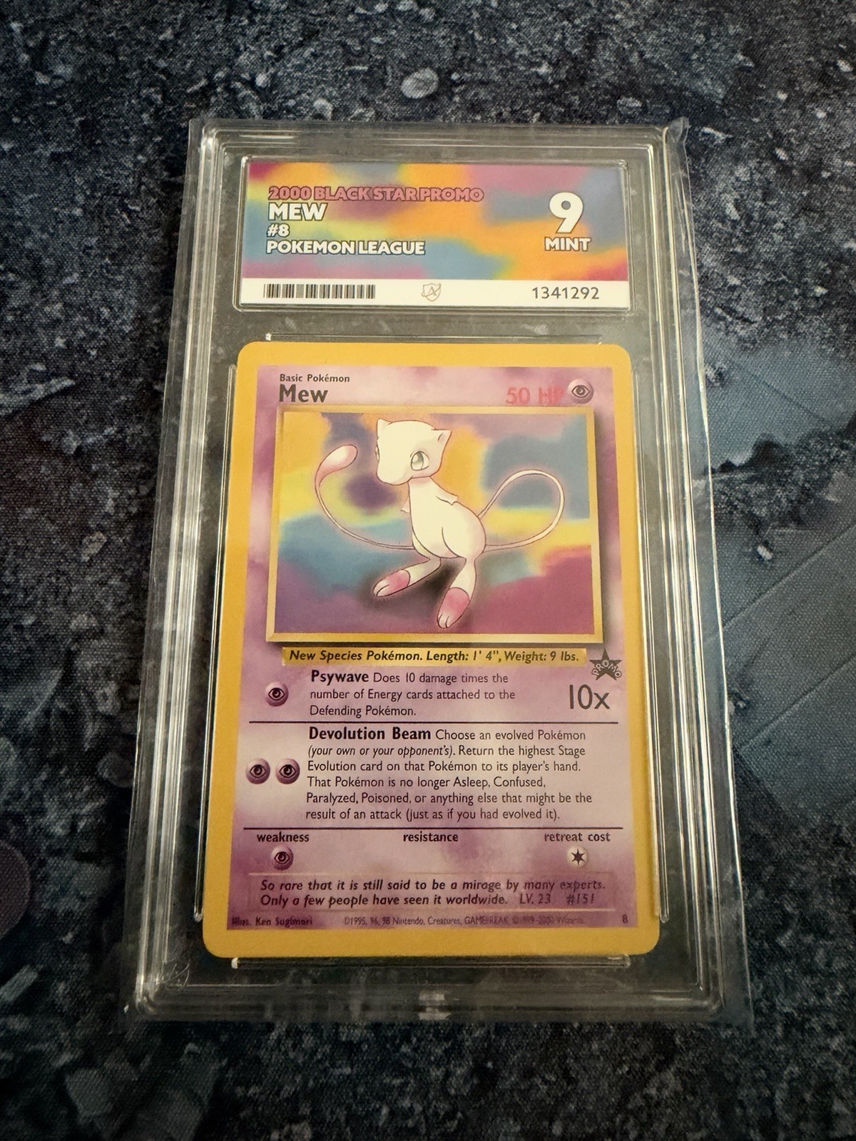 ACE 9 2000 Mew Black Star Promo 8 Pokemon League