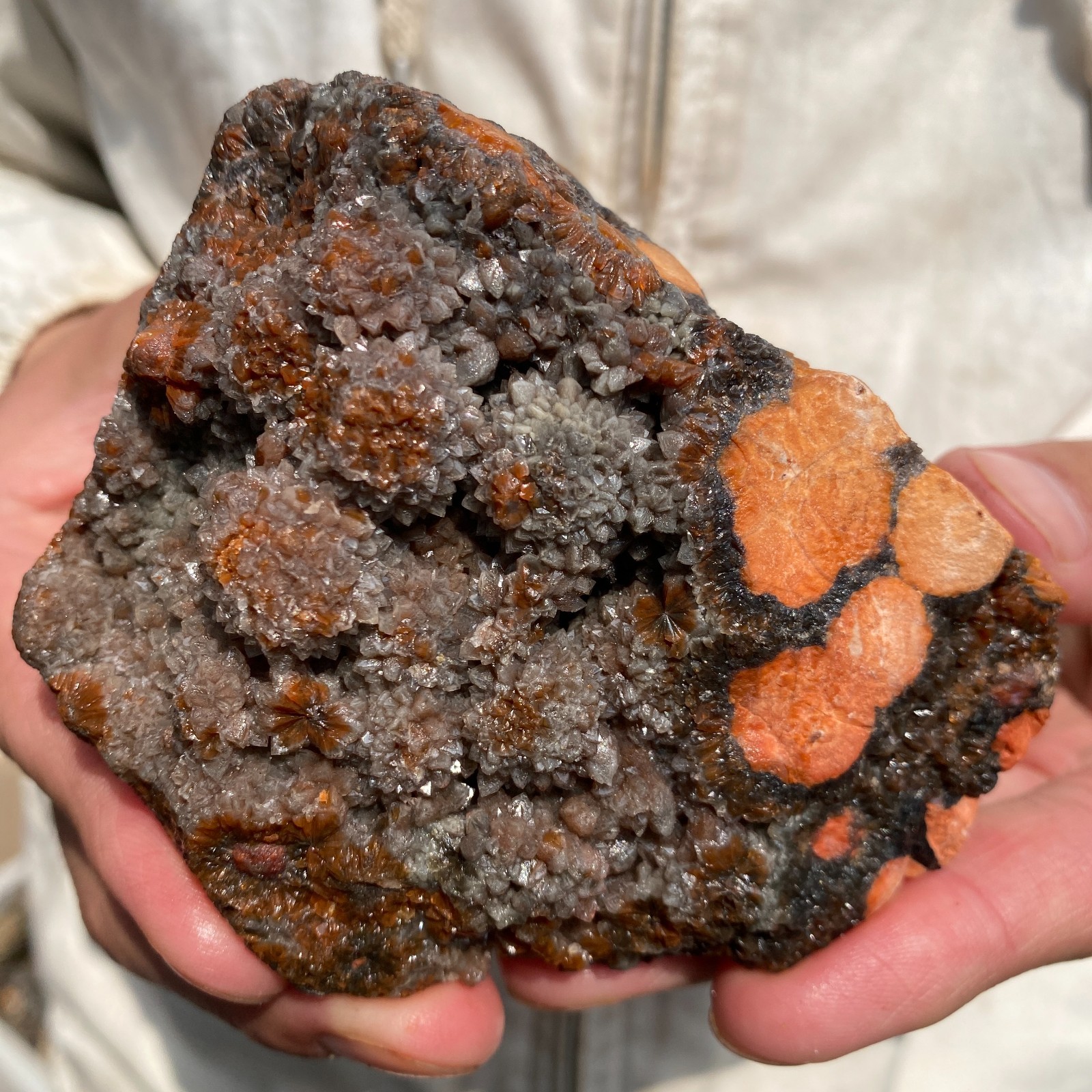 460G Rare Natural Raw Ocean Jasper Rough Quartz Crystal Mineral SpecimeM