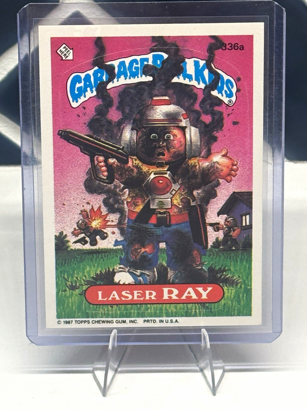 1987 Topps Garbage Pail Kids LASER RAY #336a Original Series 9 Vintage GPK