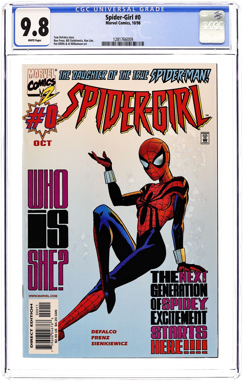 Spider-Girl #0 CGC 9.8 1998 1281766009