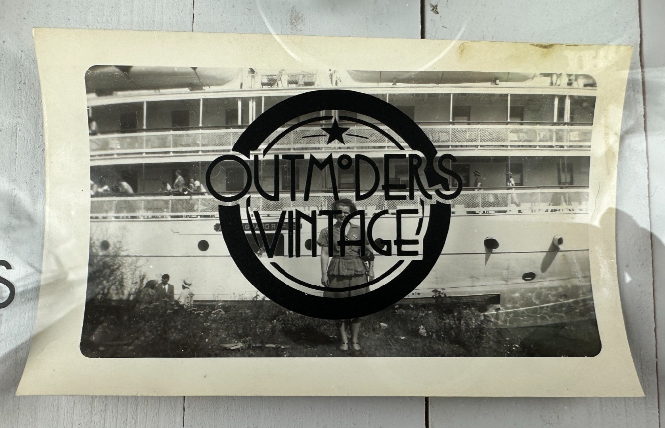 RARE S.S. City of Grand Rapids Passenger/Excursion Ship Snapshot Photo Goodrich