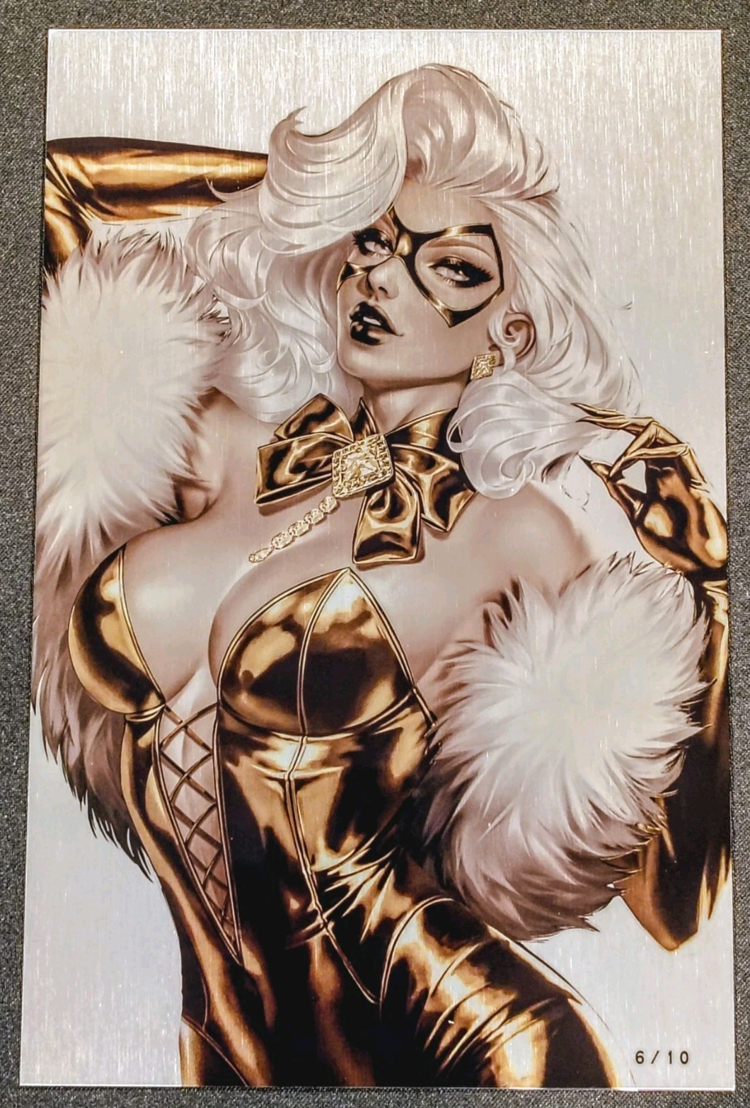 Waifu Chronicles #1 Black Cat Feline Gala Cosplay Gold Metal Variant #6/10 Waifu Chronicles #1 Black Cat Feline Gala Cosplay Gold Metal Variant #6/10