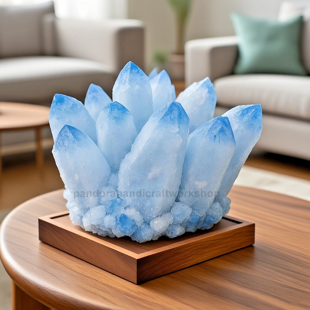 400g+ Rare Large Raw Blue Phantom Quartz Crystal Cluster Quartz Mineral Specimen 400g+ Rare Large Raw Blue Phantom Quartz Crystal Cluster Quartz Mineral Specimen