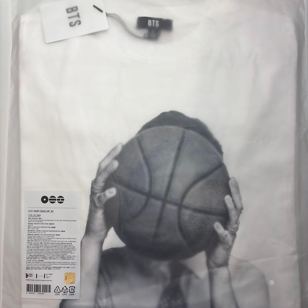 BTS ARIRANG Suga T-shirt M Size White Face Official New unopened