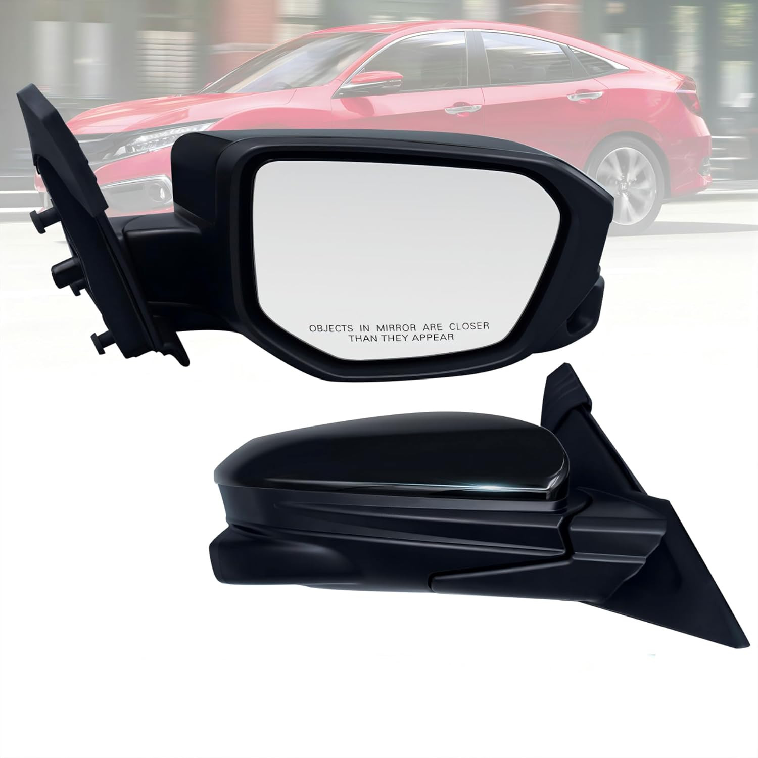 Passenger Side Mirror Compatible with Honda Civic 2016-2021 with Camera, Heated Passenger Side Mirror Compatible with Honda Civic 2016-2021 with Camera, Heated