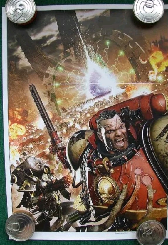 Dawn of War Ascension Poster Warhammer 40k 2005 Neil Roberts Blood Ravens Rare 