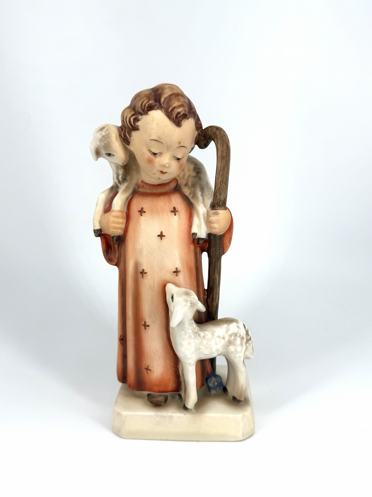Vintage Hummel Good Shepherd Figurine, Porcelain by Goebel, Germany
