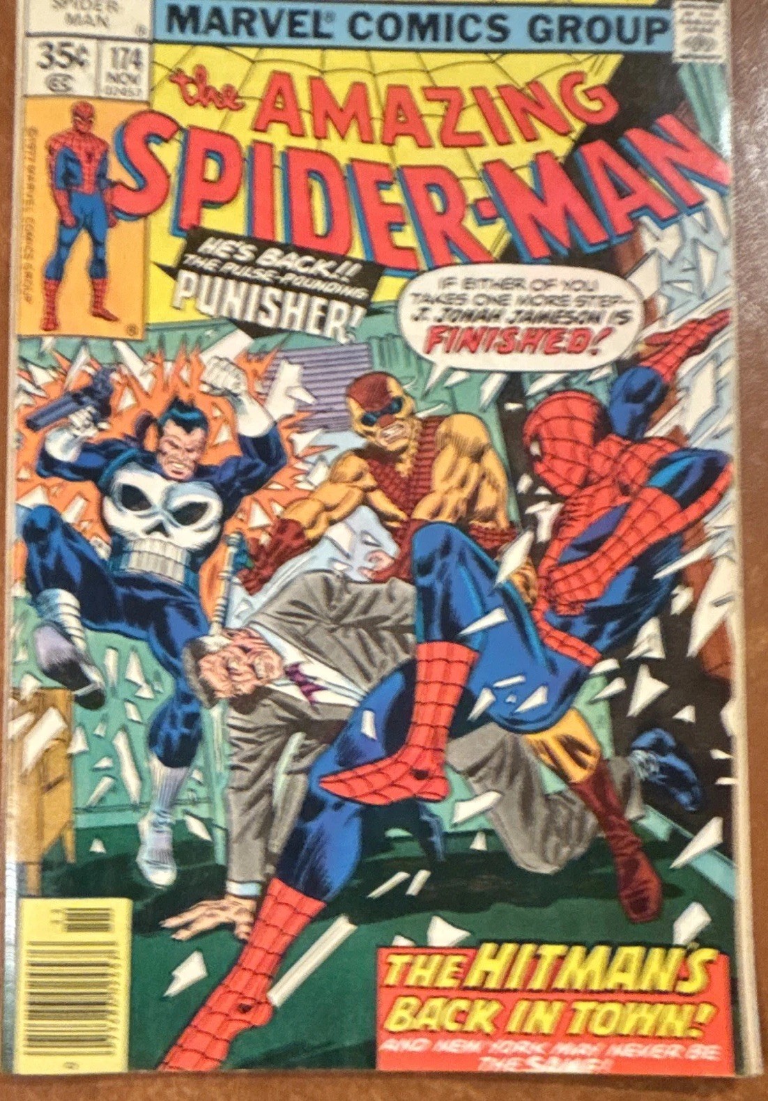 Marvel Amazing Spider-Man #174-175 1977 Lot Punisher & Whitman